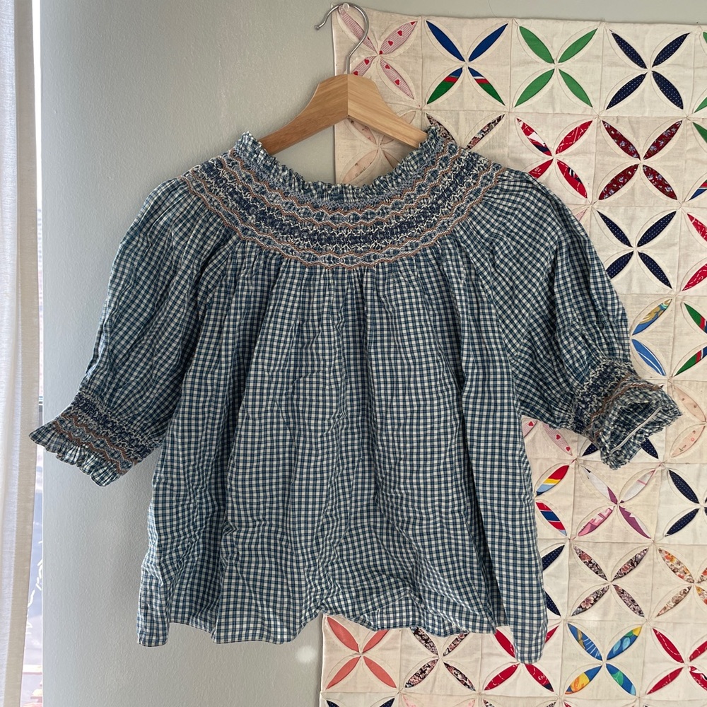 Doen Hester smocked blouse. LOOKING TO TRADE FOR A L/XL OR ANOTHER DOEN BLOUSE!